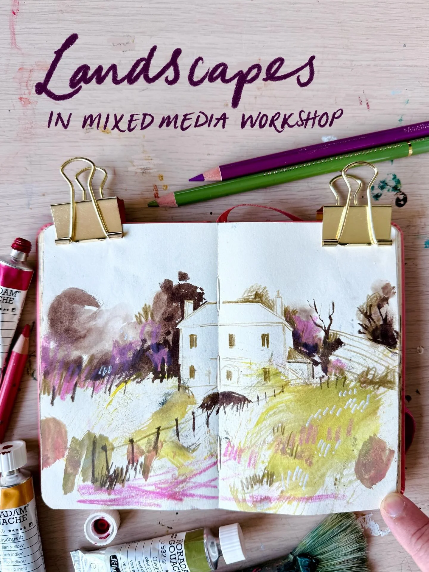 🖼️IN-PERSON WORKSHOP: Layers of Landscapes
Saturday 21 February 2026

🖌️Layers of Landscapes is a 5 hour studio workshop where we&rsquo;ll create semi-abstract landscapes full of texture, colour, and expressive marks. We&rsquo;ll begin with loose w