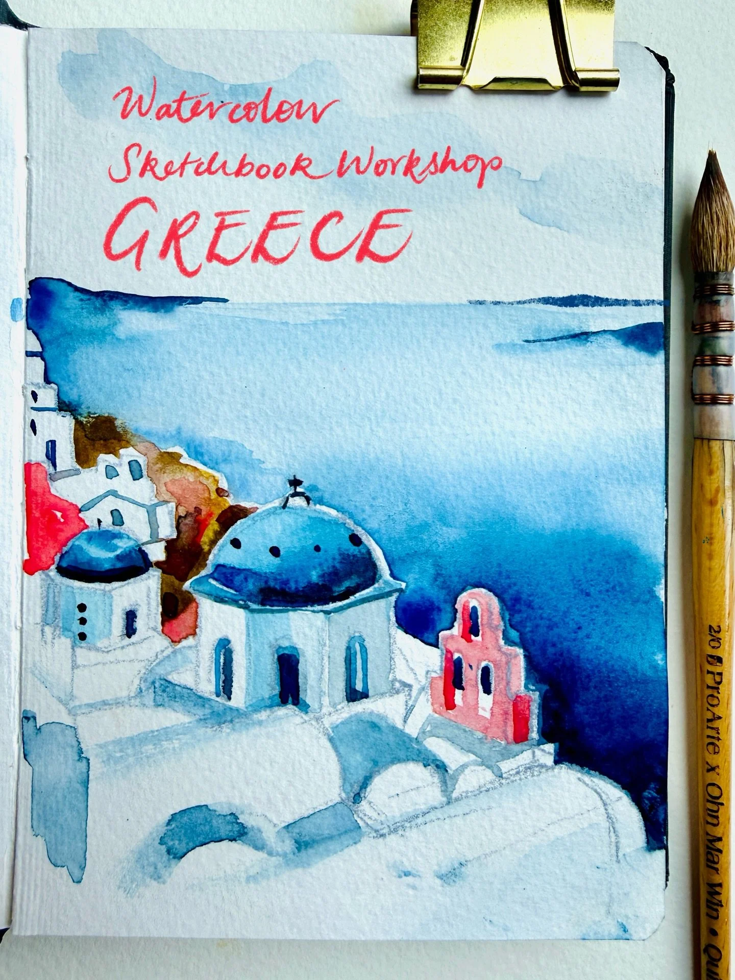 In May 2027, I&rsquo;ll be teaching a 12-night sketchbook travel journal workshop with @_thebluewalk through Athens, Amorgos, Naxos and Santorini.

Each day I&rsquo;ll lead a class inspired by the places we visit sketching on location. We'll use wate
