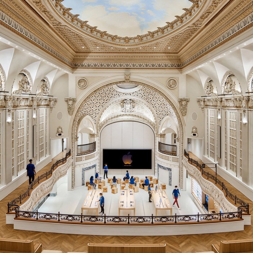 This is neither here nor there but has anyone seen the new @apple store?  The historic Tower Theater at 8th and Broadway has been re-imagined as a retail outpost and interactive event space by the innovative tech brand. The restoration efforts led by