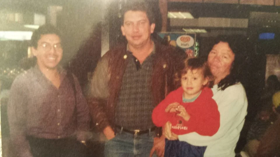 Alfredo (far left) with his cousins in Guatemala