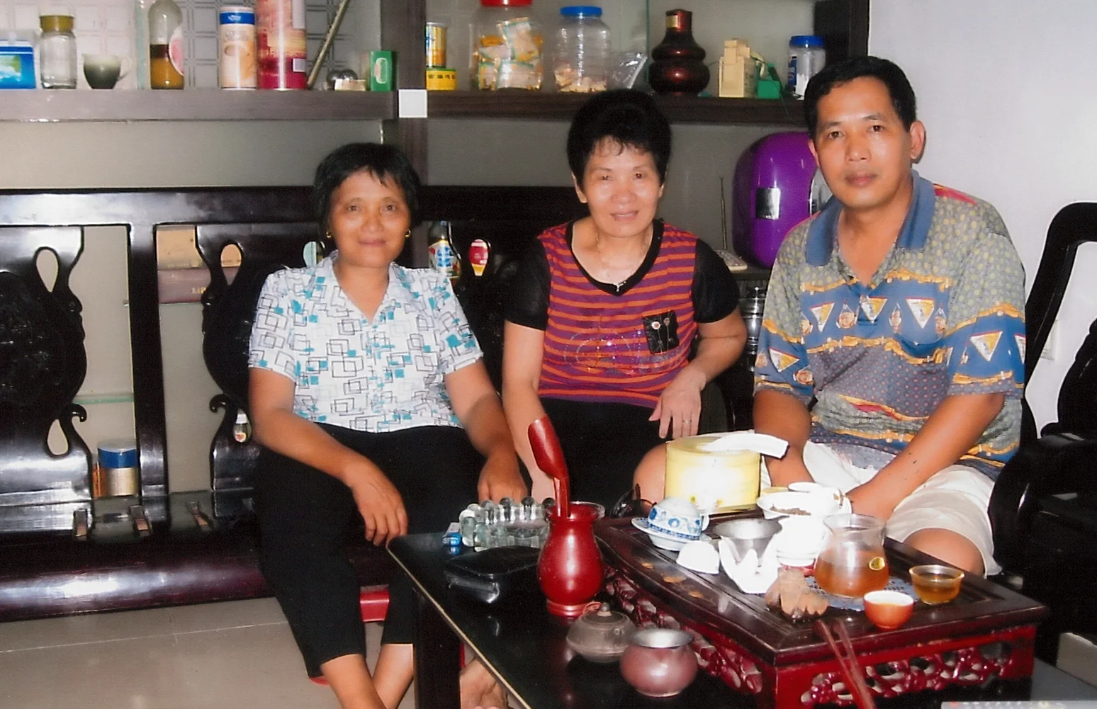 Ah Lan's two sisters and older brother in China - she has not seen them in over 7 years.
