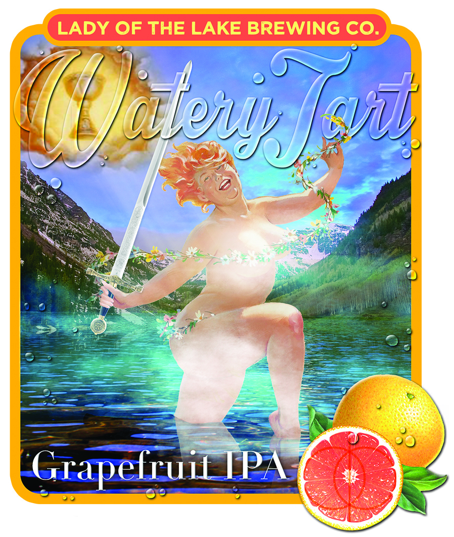 Watery Tart beer label design