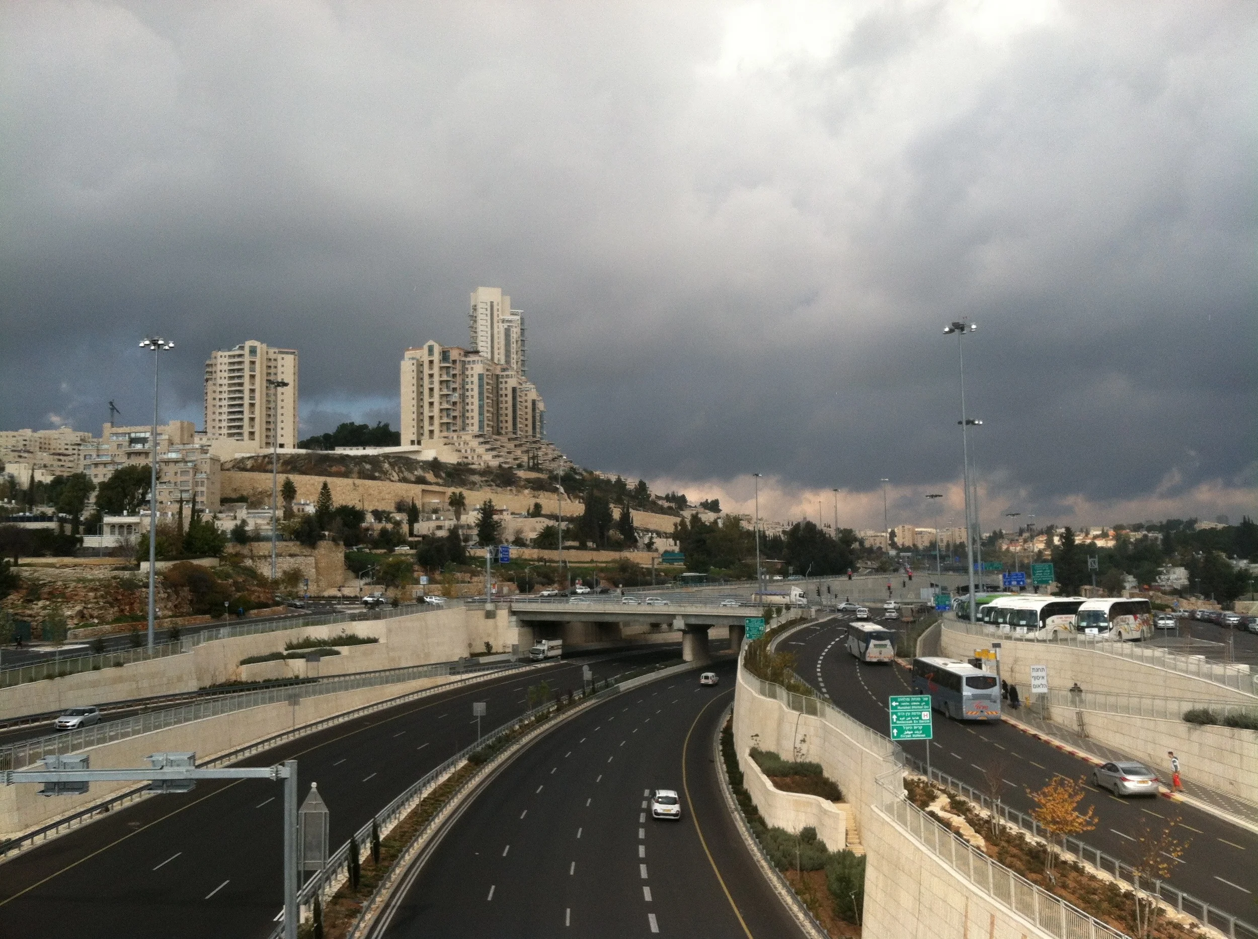 Highway in the Holy City (Jerusalem, 12/30/15)