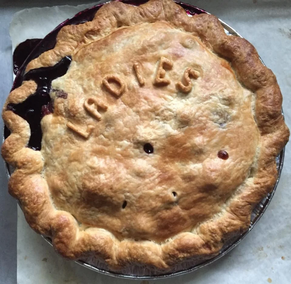 Pie! One of the many fringe benefits of this group