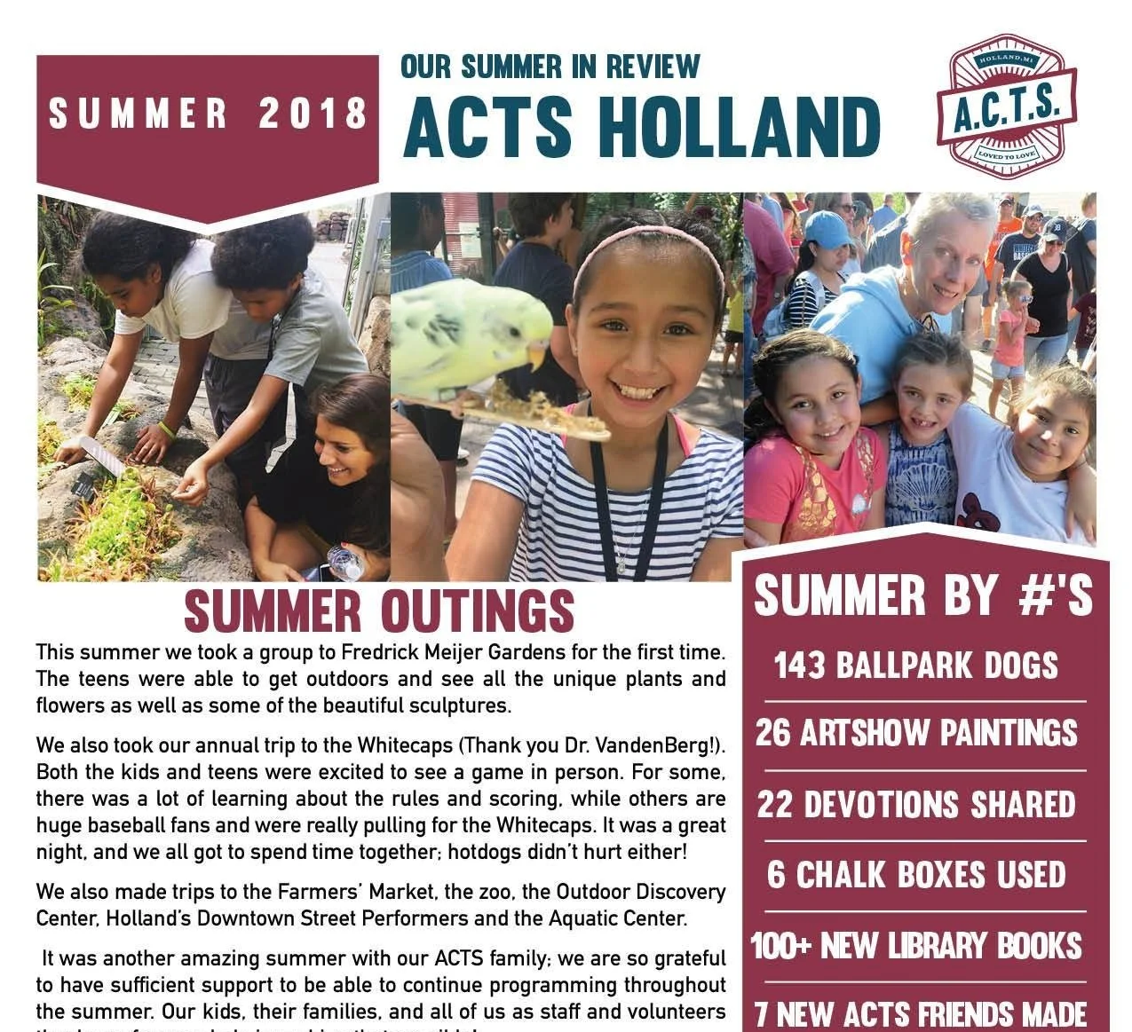 Summer 2018 Newsletter