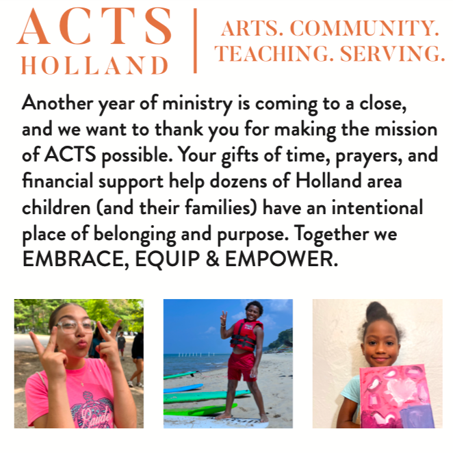 2025 Year End Newsletter "Stories of ACTS"