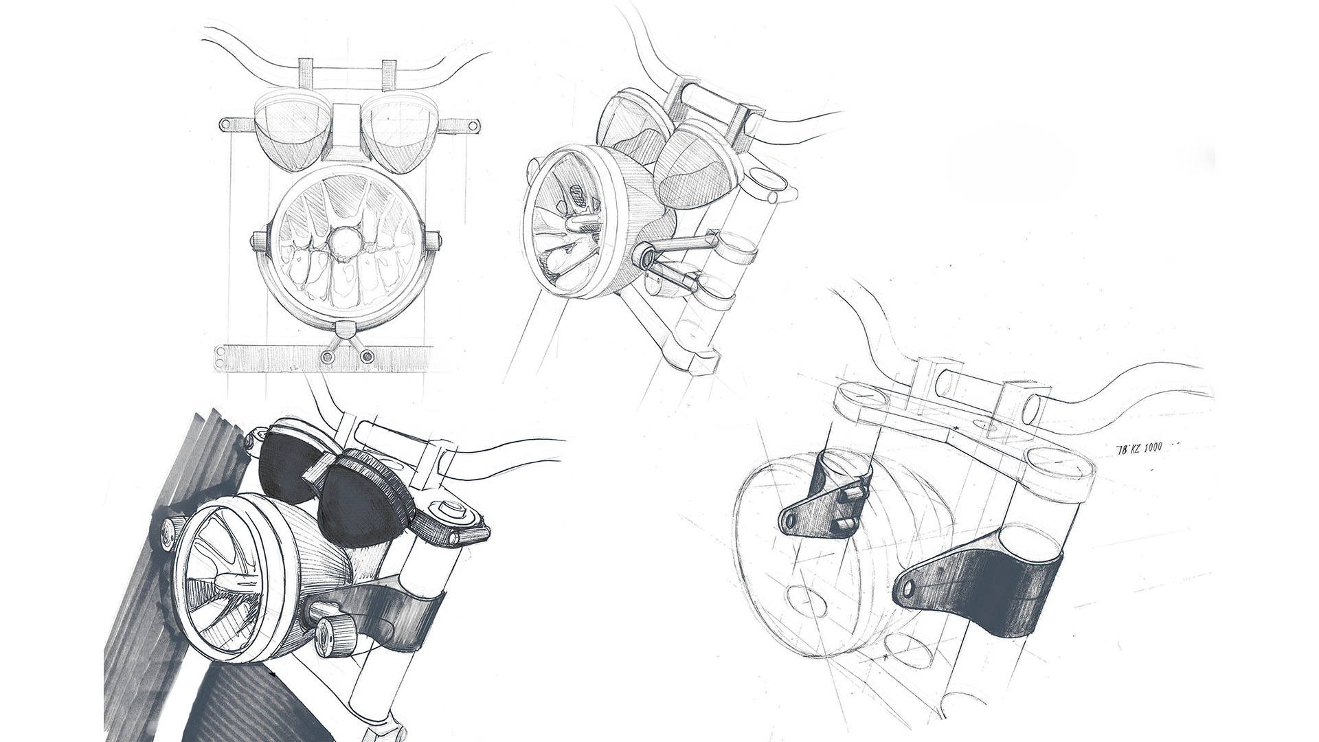 Exploring through drawing; preserving the iconic profile while modernizing and refining.