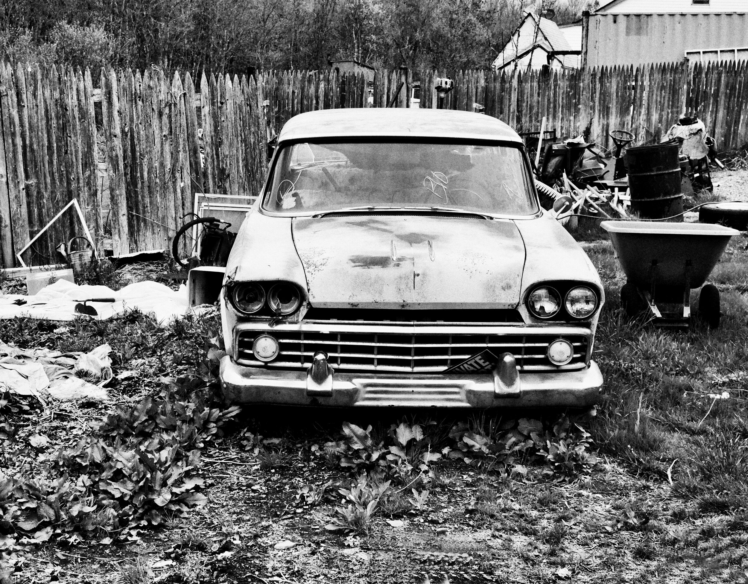 backyard car in Bolton-b&w.jpg