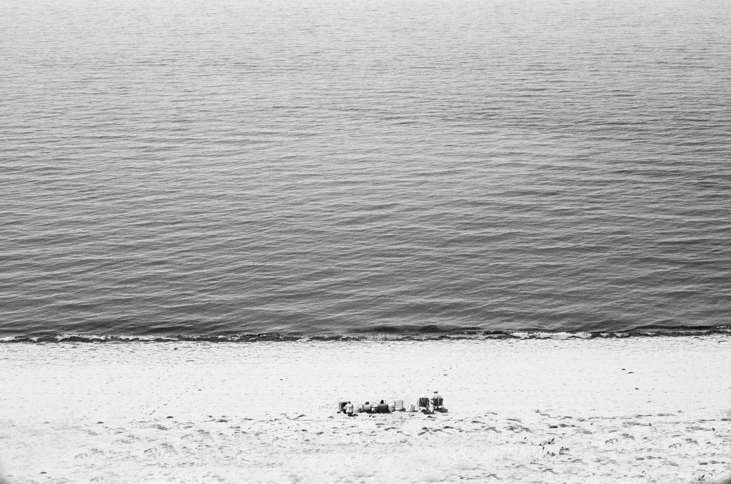 monochrome Truro beach people.jpg