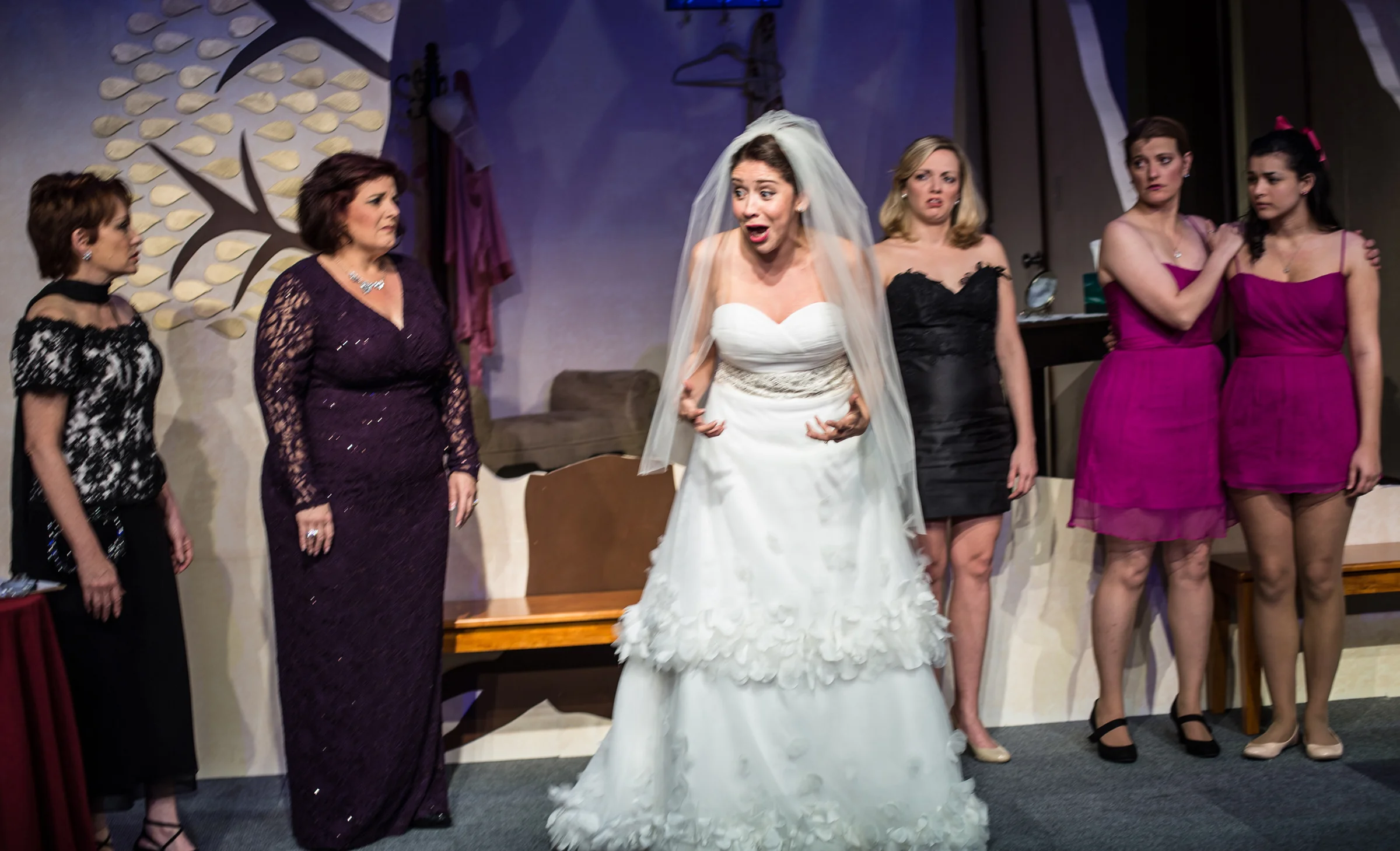 Candace Caplin, Margot Moreland, Gladys Ramirez, Jeanine Gangloff, Jennipher Murphy, and Mariah Telesca. Photo by George Wentzler
