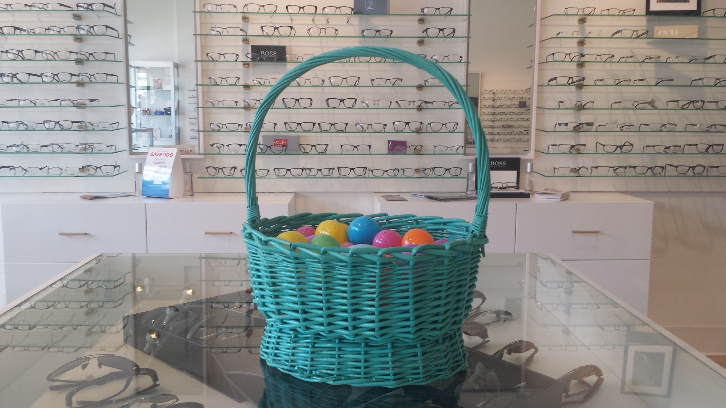 The Easter bunny has been good to us here at Eye Spy Optometry.
