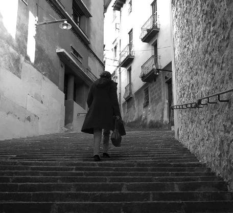 58 Climbing_stairs,_girona.jpg