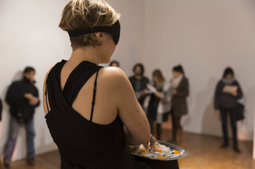 © photo by: Monika Sobczak | Alice Vogler, Liability of body. Language of liability. Venice International Performance Art Week 2014