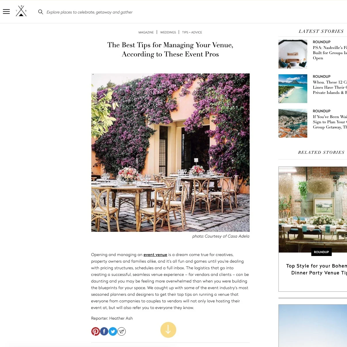 top wedding planner jove meyer featured in the venue report