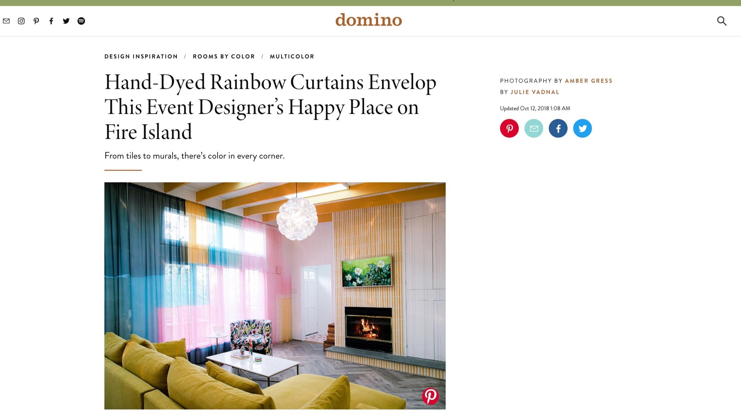 Designer Jove Meyer's Home featured in Domino