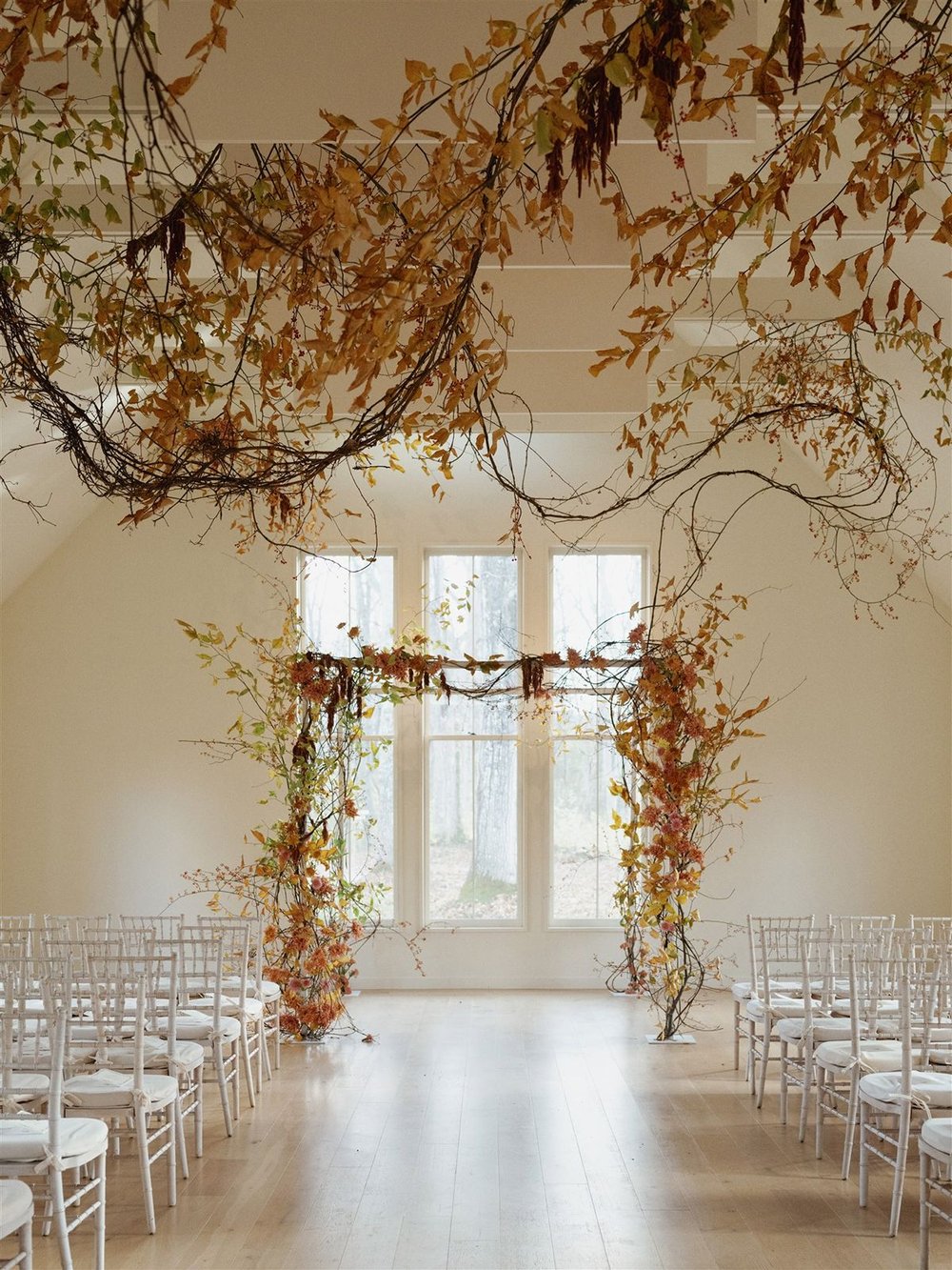 Indoor wedding ceremony venue Hudson Valley