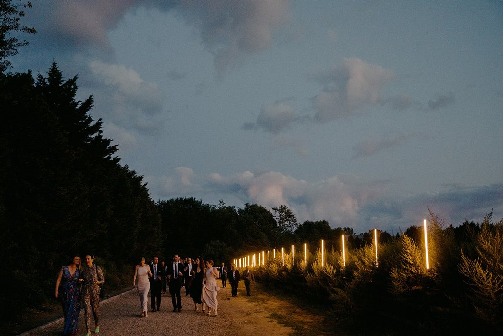 Hamptons backyard wedding at private home