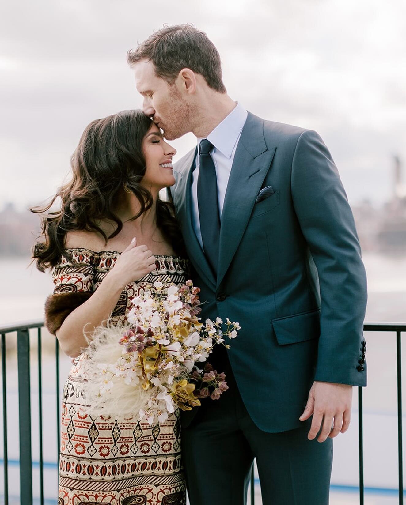 thanks @brides for featuring jenn + darren&rsquo;s wedding! for the ceremony jenn wore her mothers @oscardelarenta dress, and we&rsquo;re so obsessed, how about you?!? #weddingdress #weddingfashion #bride #fashion #internationalwomensday 📷 @ambergre