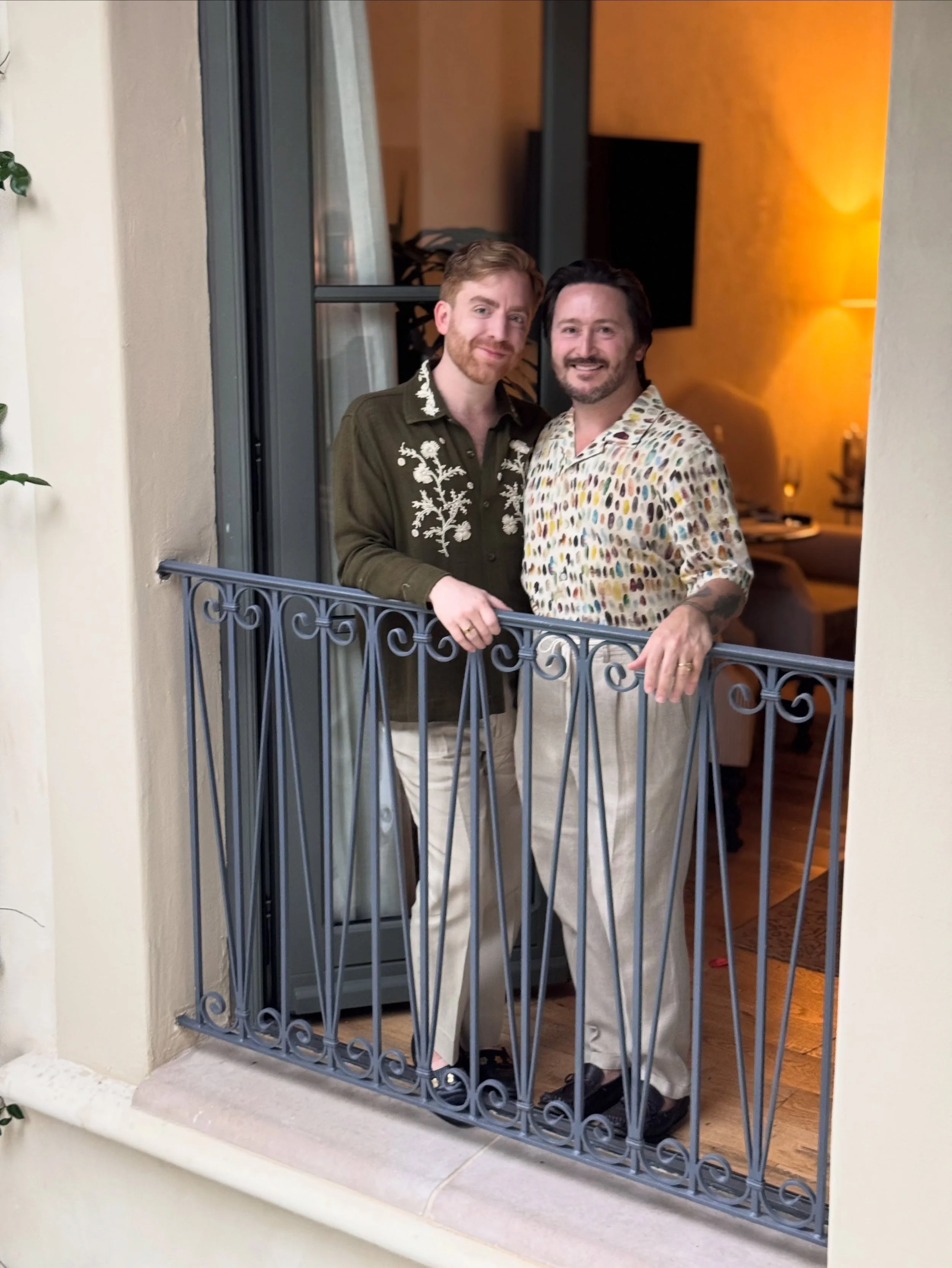 happy 6th anniversary @kyletorrence 💕 thank you for taking a leap of faith and booking a private ferry to fire island for our first date at the start of a pandemic. i love our life and am so grateful to share it with you! not only are you handsome, 