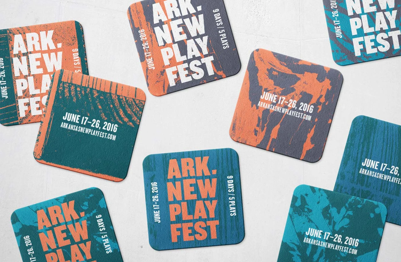 Arkansas New Play Festival Coasters