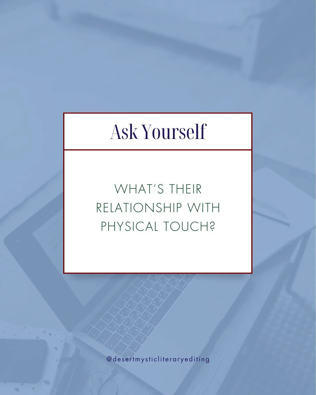 Some people crave physical touch, while others struggle with it. How does your character feel about affection, and why? 🤲💖 #CharacterBuilding #RomanceWriting #LoveLanguages #AmWriting #DesertMysticEditing