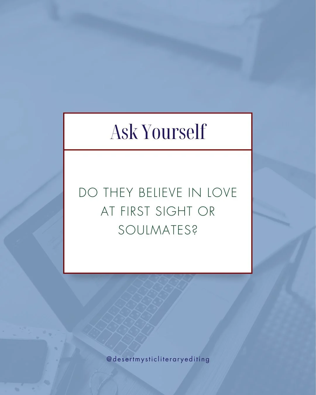 Love at first sight&mdash;believable or a fairy tale? Does your character believe in soulmates, or are they more skeptical? 💘✨ #RomanceWriting #CharacterBeliefs #WritingLove #AmWriting #DesertMysticEditing