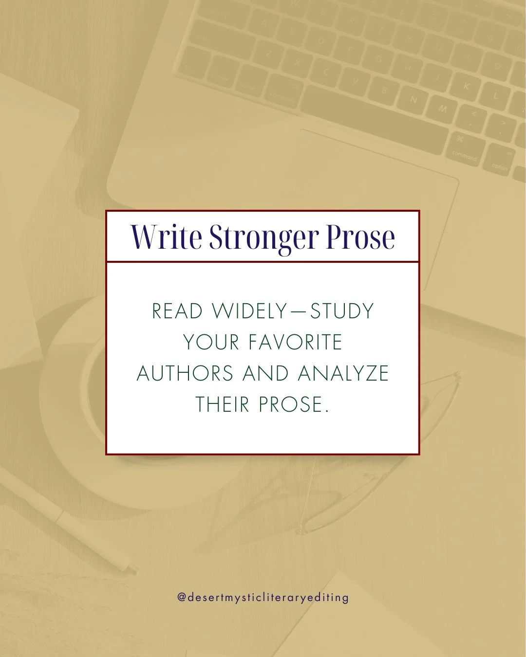 Want to write better? Read more! Study your favorite authors. How do they structure sentences? Build tension? Show emotion? Learn from the best! 📚✍️ #ReadToWrite #WritingTips #StrongerProse #AmWriting #DesertMysticEditing