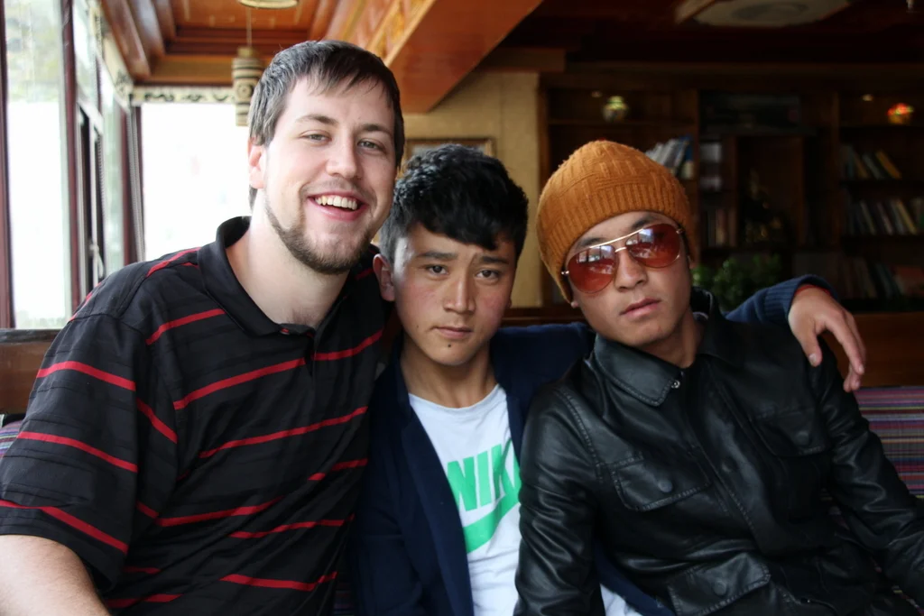 One of the many photos I posed for at a Tibetan restaurant in Kangding