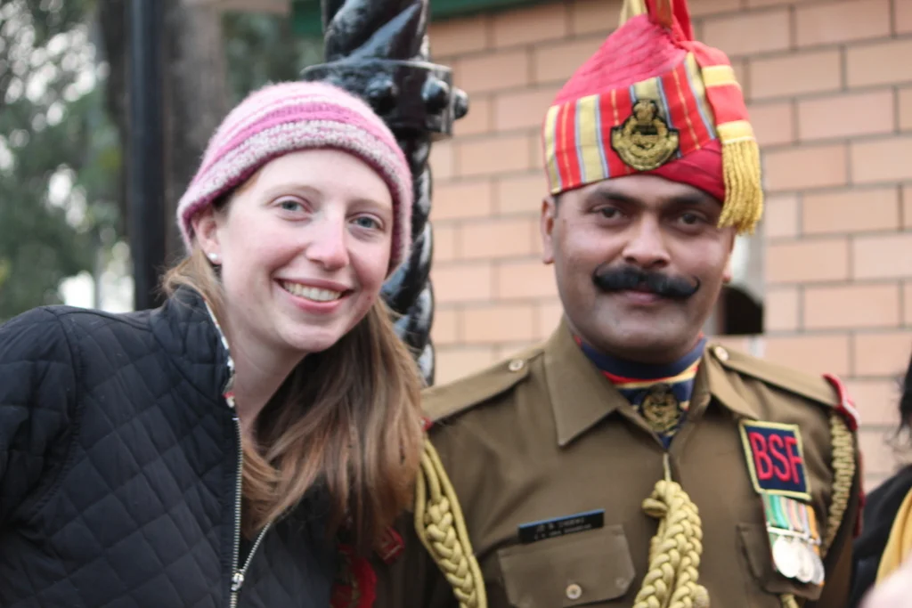 Kelsi with the best mustache of the show