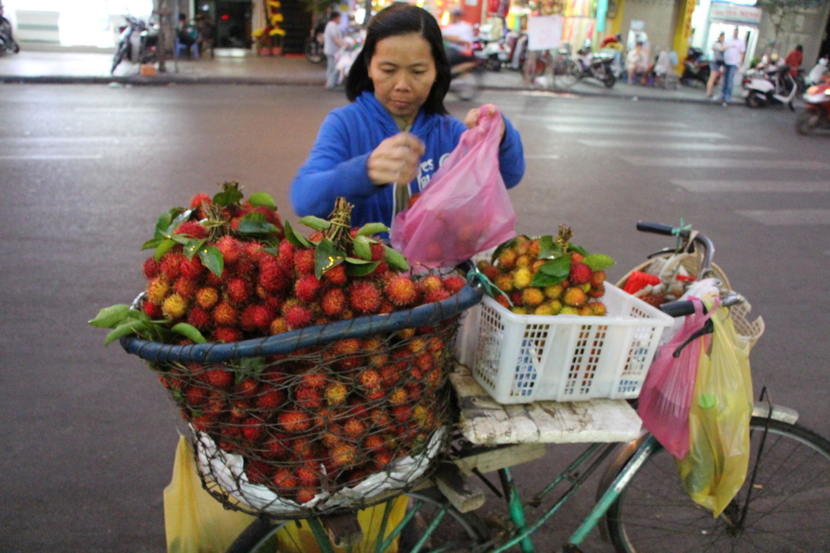 Rambutan, yum! Demonstration on eating in a previous post .