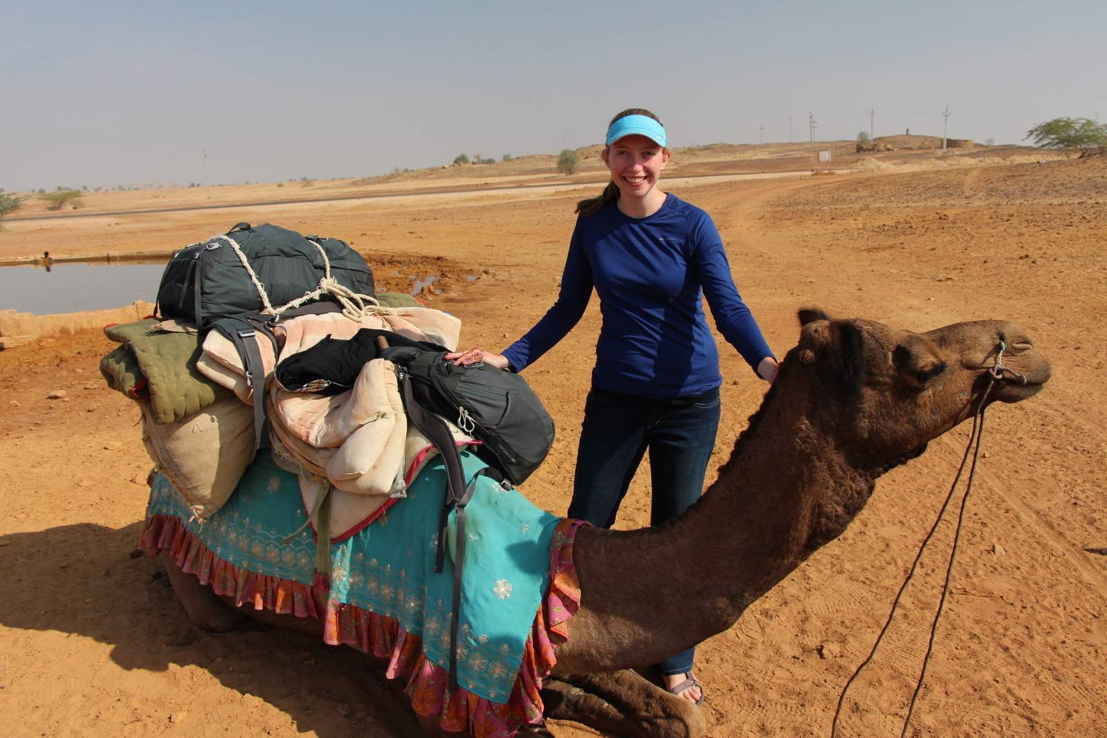Kelsi and her camel Dragon