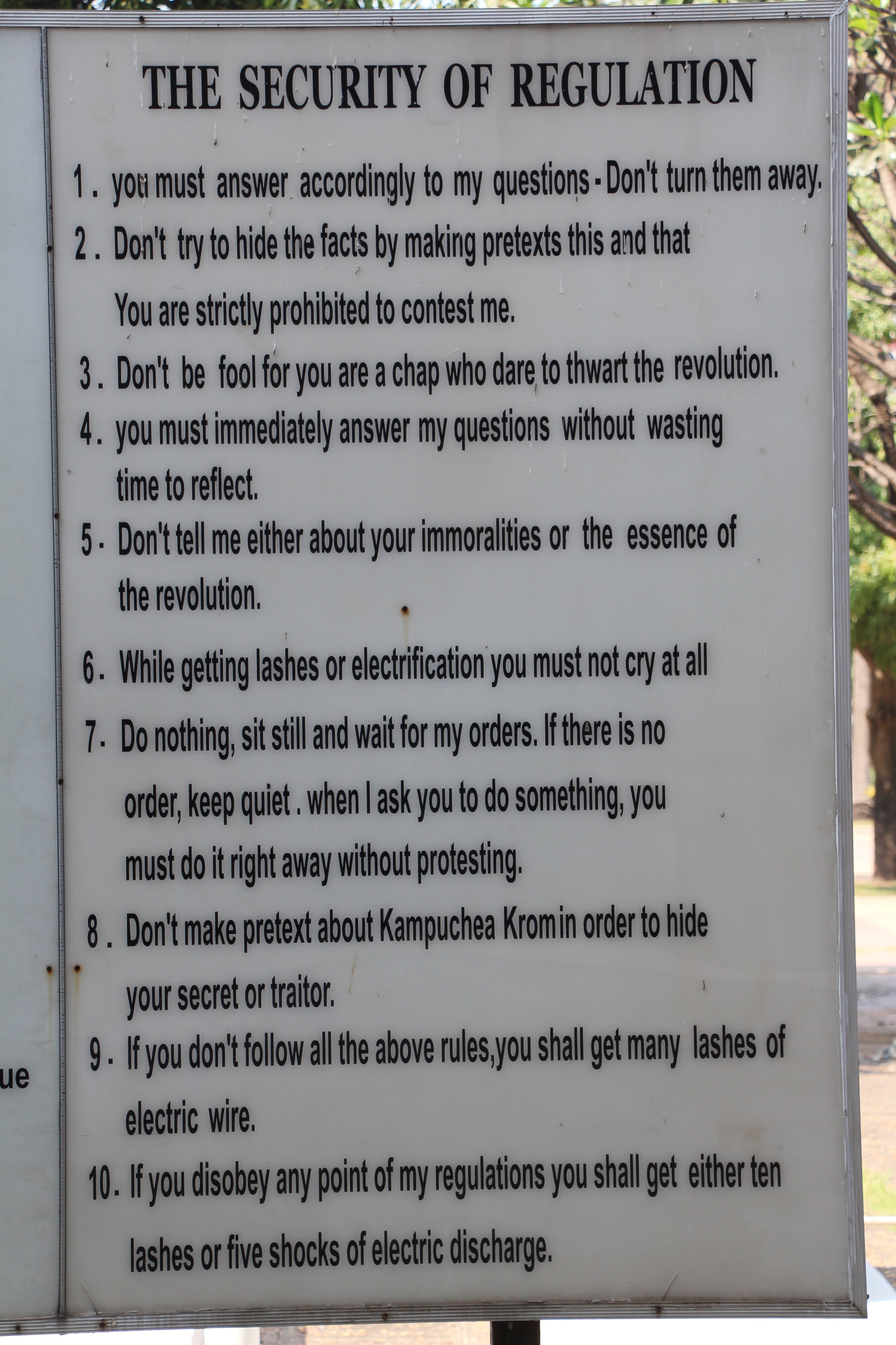 Rules of S-21