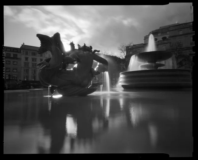 Trafalgar Square Pinhole, by Vince Donovan