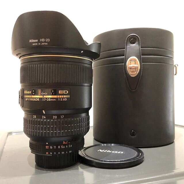 Here&rsquo;s a cool lens. Nikon 17-35mm AF. Nice and wide. Comes with the hard case for protection. $450. Check it out:

https://glasskeycamera.bigcartel.com/product/nikon-17-35mm-f2-8-d-af-s-ed
