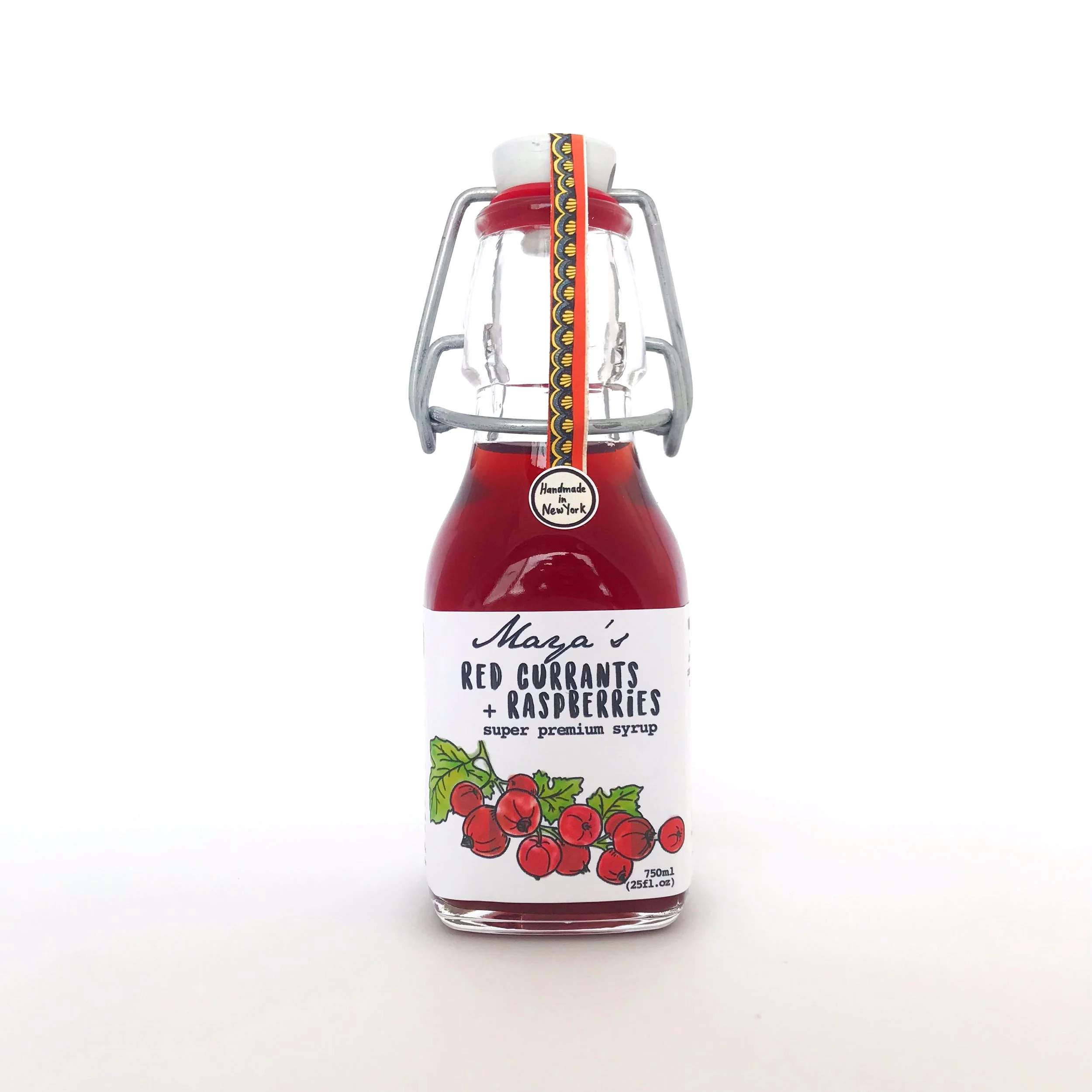 Maya's homegrown red currants + raspberries syrup 4oz