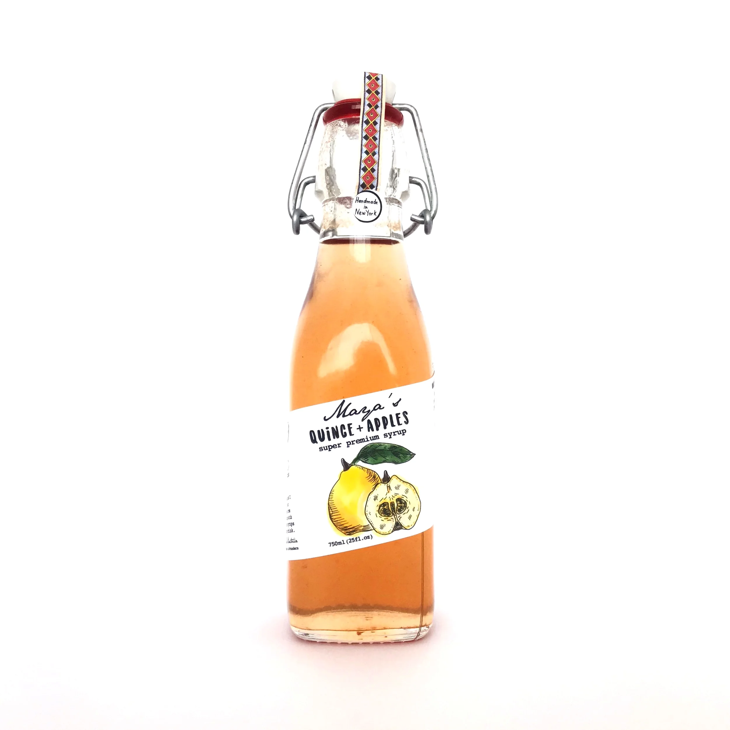 maya's local quinces + apples syrup 8oz