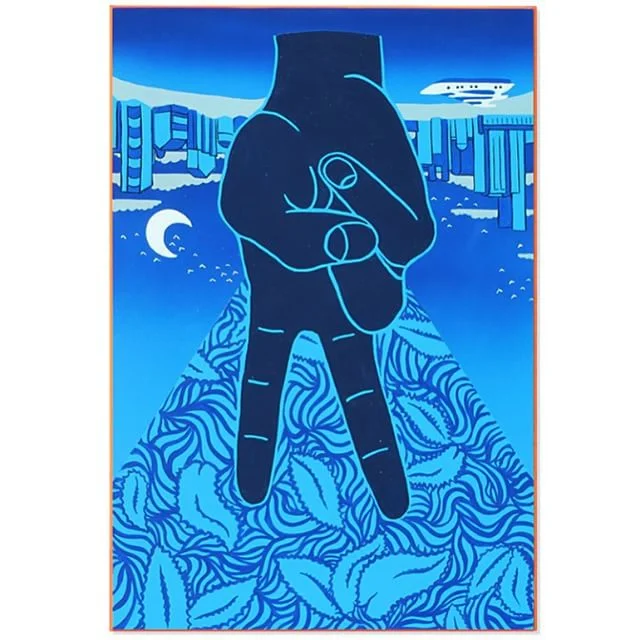 the second side of @j.o.esq commission painting aka the Miami panel #enamel #painting #commission #mia #pilottalk #jetlife full pics soon