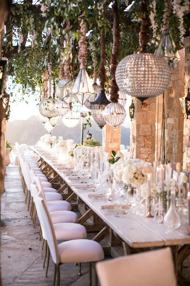 Photo: Samuel Lippke Photography // Venue: Malibu Rocky Oaks // Floral Design: Bloombox Designs // Chandeliers: Amber Events // Rentals: Found Rentals, Classic Party Rentals, &amp; A Rental Connection