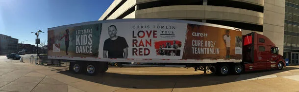 Tomlin's "Love Ran Red" Tour partnered with CURE International to benefit disabled children.