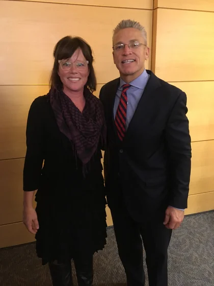 Left to Right: Sara Groves with Gary Haugen of IJM at the Ronald Reagan Building