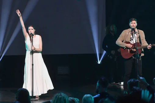 Francesca Battistelli and Cory Asbury. Credit: Getty Images
