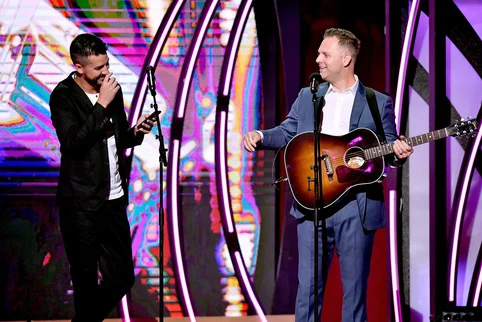 John Crist and Matthew West. Credit: Getty Images for K-LOVE