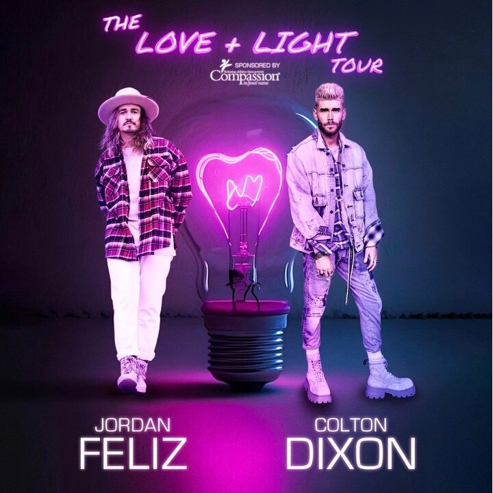 Colton Dixon and Jordan Feliz have announced the return of &quot;The Love &amp; Light Tour&quot; this spring! Kicking off March 1st in Marion, IL. Fans can RSVP for on-sale alerts with limited VIP Q&amp;A tickets available at www.coltondixon.com. Dix