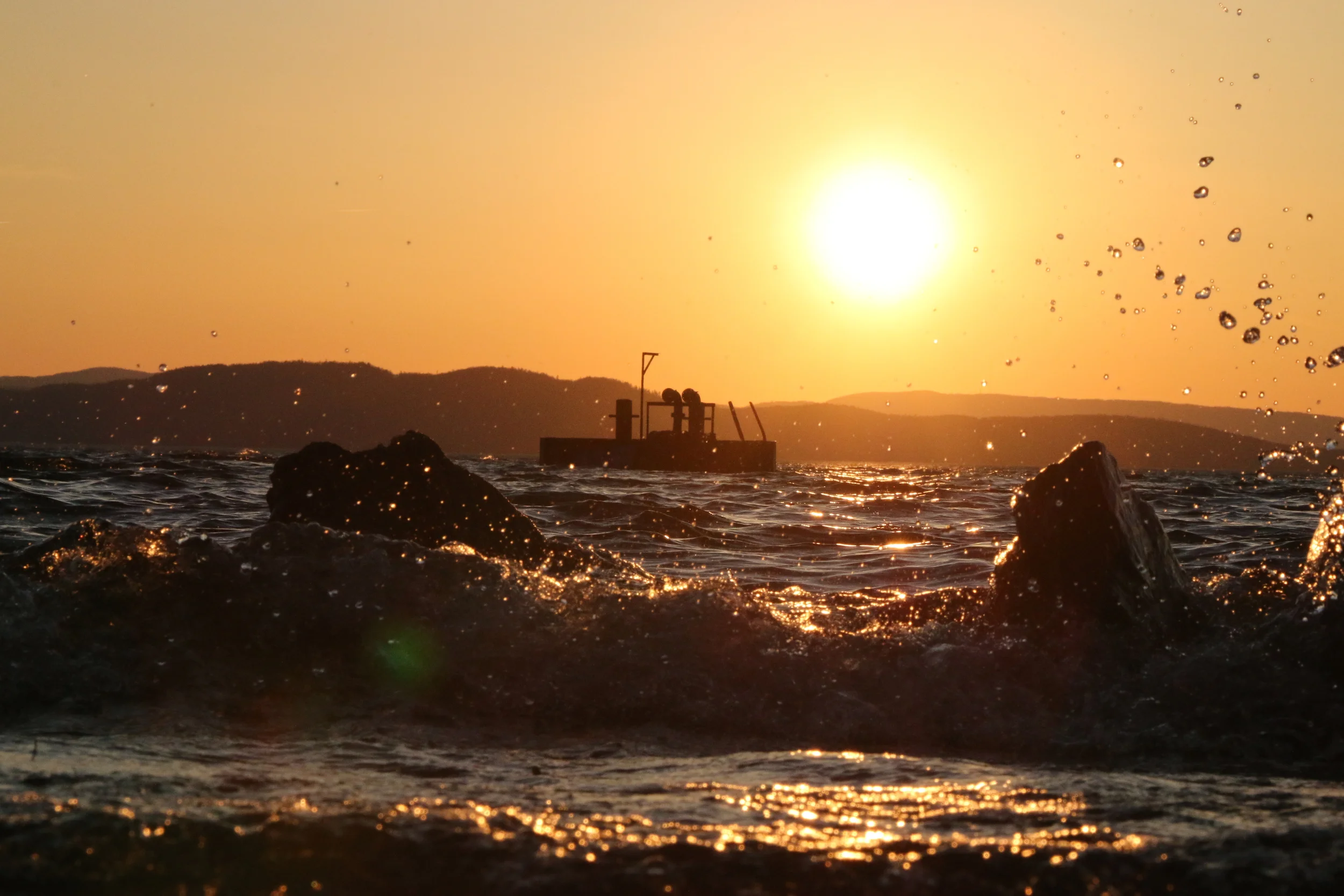 Sunset flooding.