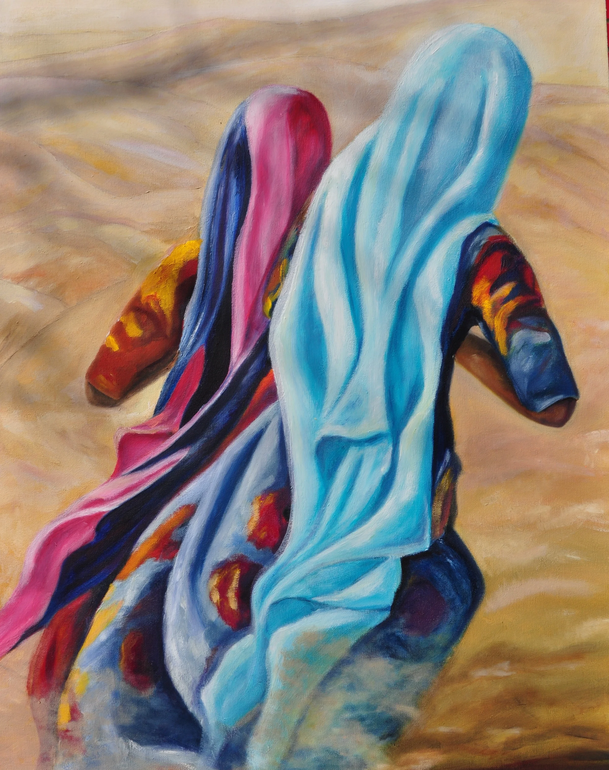 Color in Barren Lands: Oil on Canvas 24" by 30"