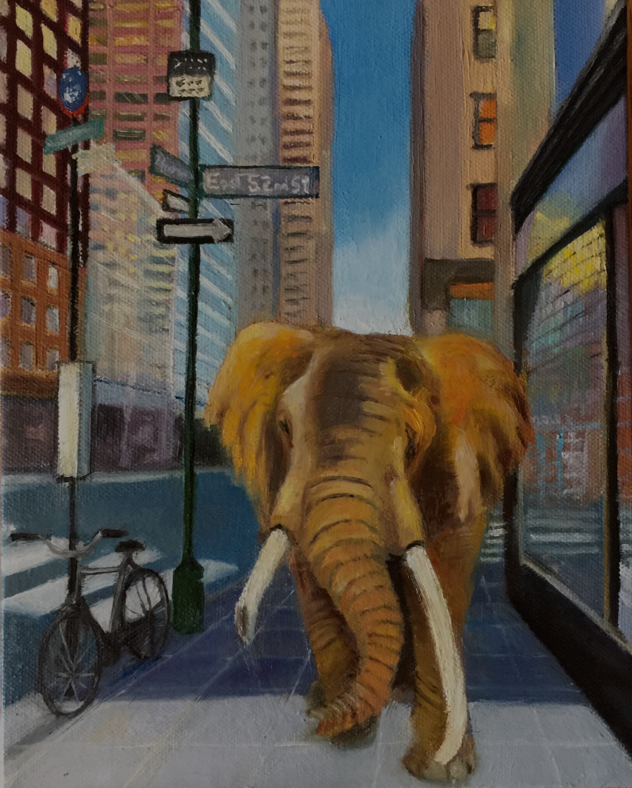 Elephant In Urban Jungle, 2018