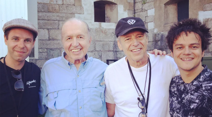 L-R: Leo Sidran, Bob Dorough, Ben Sidran, Jamie Cullum