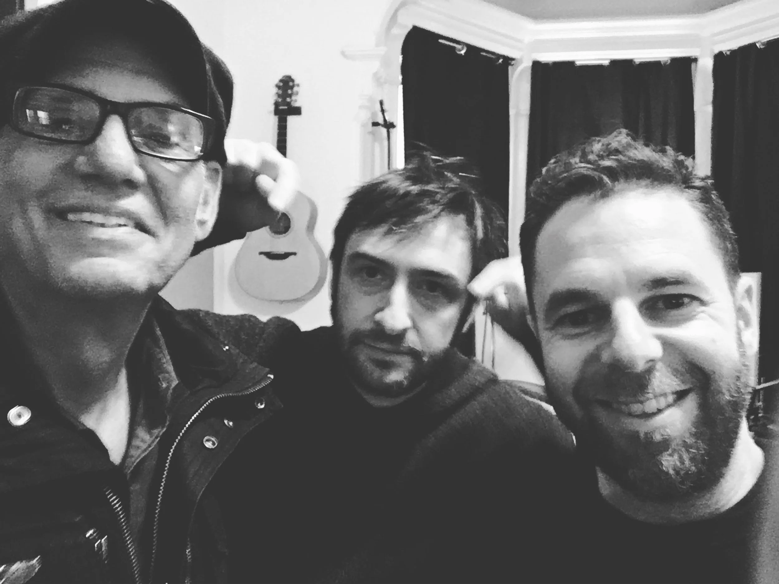 recording with Liberty Devitto and Michael Sackler-Berner at Third Story Headquarters in 2016