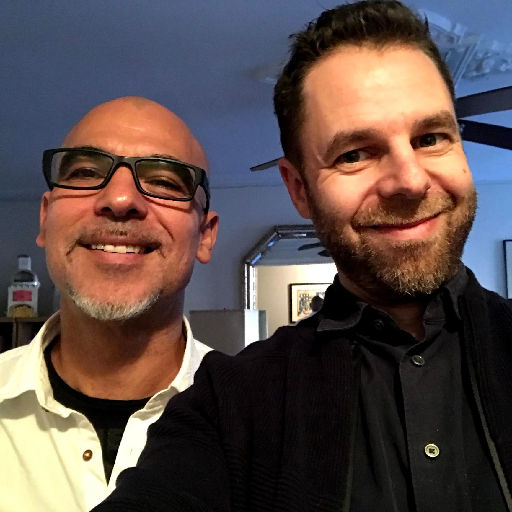 With Jacques Schwarz-Bart, Brooklyn, January 2019