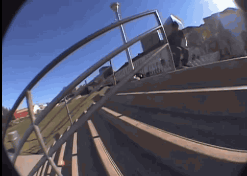 Yeah, it's that rail. Corey Millett figured out that a Nollie Heelflip 50-50 was a NBD and quickly changed that fact. No Collar , 2014.